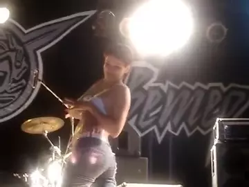 Naked On Stage Video Girls Strip at Rock Concert