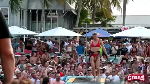 Public Naked Slut Pool Party Dante's Key West (2019)