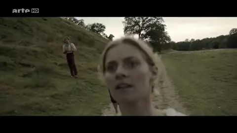 Soldier fucks sexy Marie Tourell Soderberg outdoors in TV series 1864 E02-03