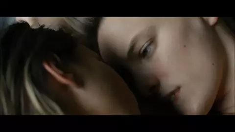 Erika Linder and Natalie Krill rub snatches in lesbian sex scene from Below Her Mouth