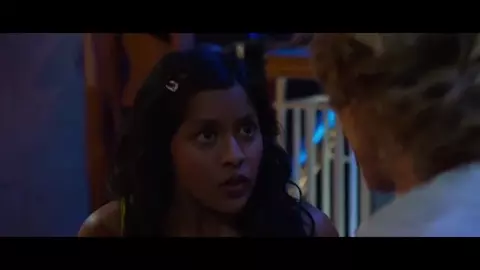 Explicit scene in the striptease club from comedy film The Internship with pole-dances