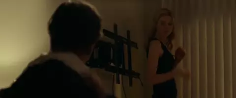 Elizabeth Debicki tries being fucked by as man cums she runs away in Widows (2018)