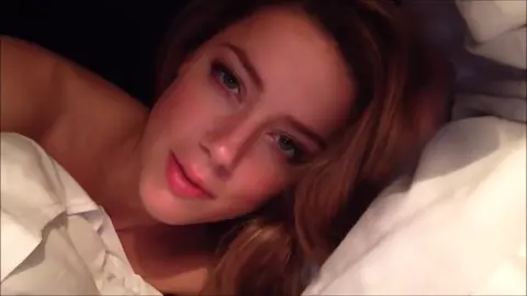 Hot Amber Heard made a video of herself in the nude before sleep that was leaked