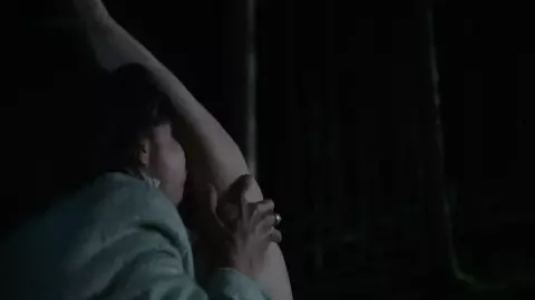 Wild Susanne Wolff fucks in the woods in 2016's Hedda